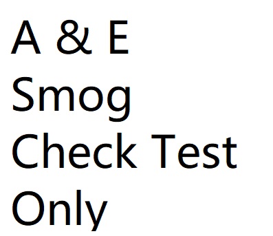 A & E Smog Check Test Only