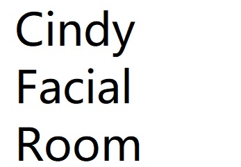 Cindy Facial Room