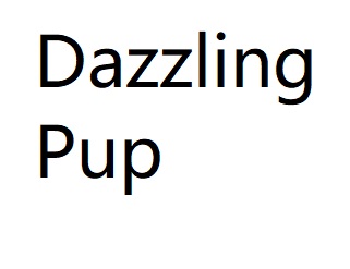 Dazzling Pup