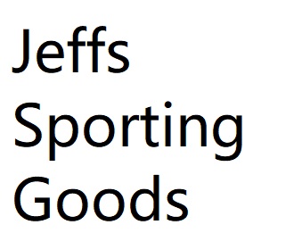Jeffs Sporting Goods