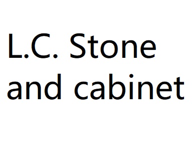 L.C. Stone and cabinet