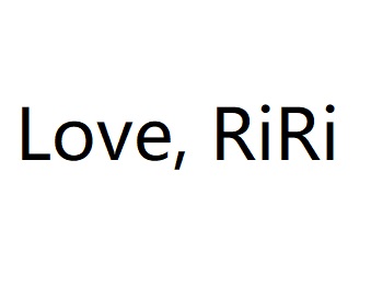 Love, RiRi
