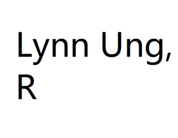 Lynn Ung, R