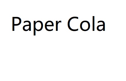 Paper Cola