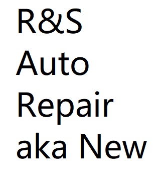 R&S Auto Repair aka New Auto Repair