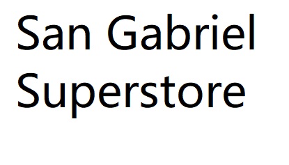 San Gabriel Superstore