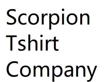 Scorpion Tshirt Company
