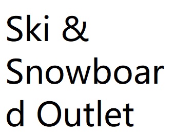 Ski & Snowboard Outlet