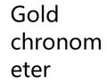Gold chronometer